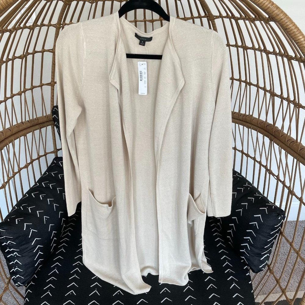 J CREW Juliette collarless sweater-blazer